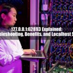 Illustration of 127.0.0.1:62893 with a network diagram showcasing localhost functionality and port configuration.