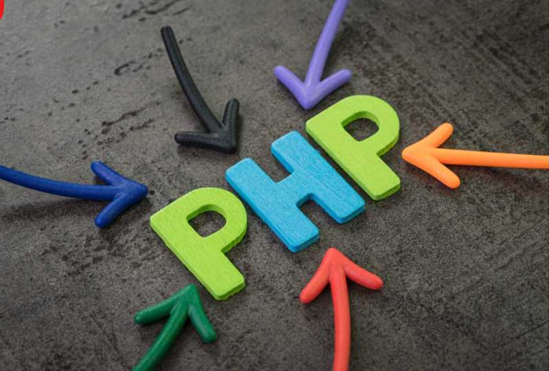 PHP and MySQL technologies powering modern web development, with frameworks, databases, and business applications